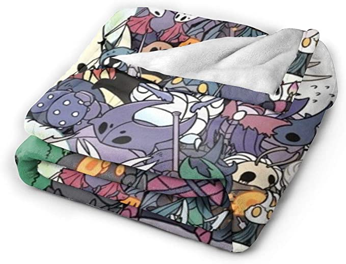 Hollow Knight All Characters Ultra Soft Sherpa Flannel Fleece Throw Blankets