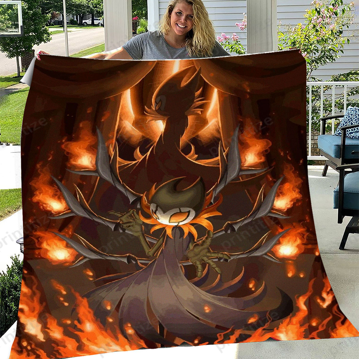 Hollow Knight Grimm Art Fleece Blanket