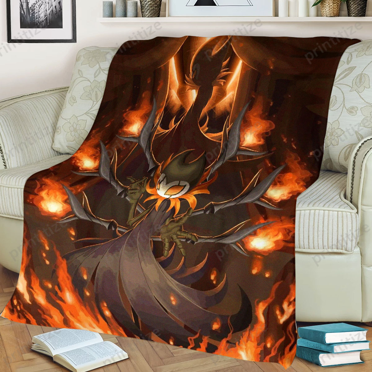Hollow Knight Grimm Art Fleece Blanket