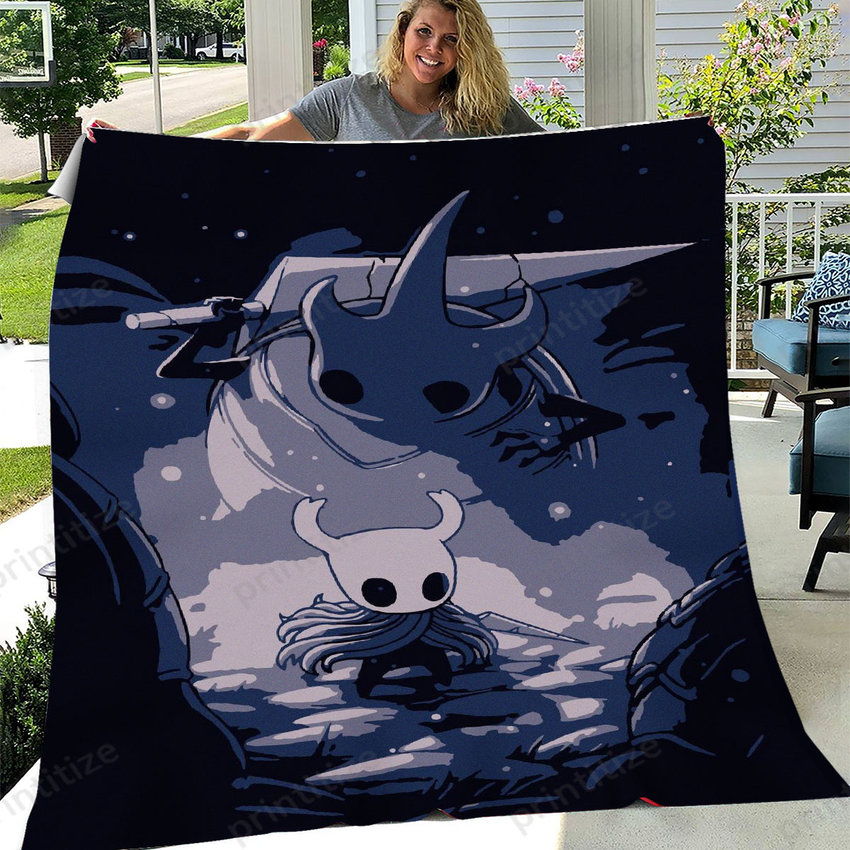 Hollow Knight Wallpaper Fleece Blanket