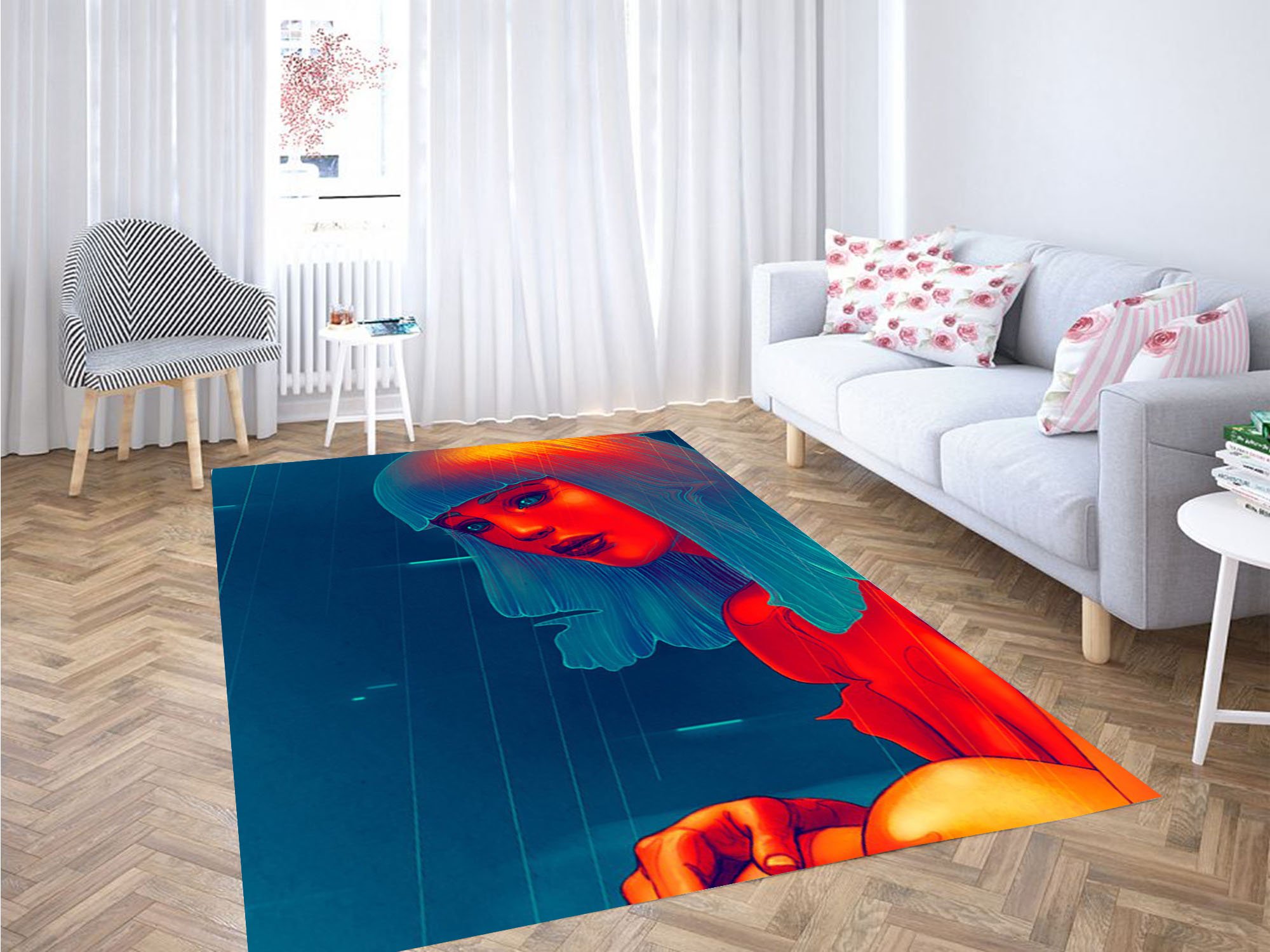 Hologram Girl Blade Runner Carpet Rectangle Rug