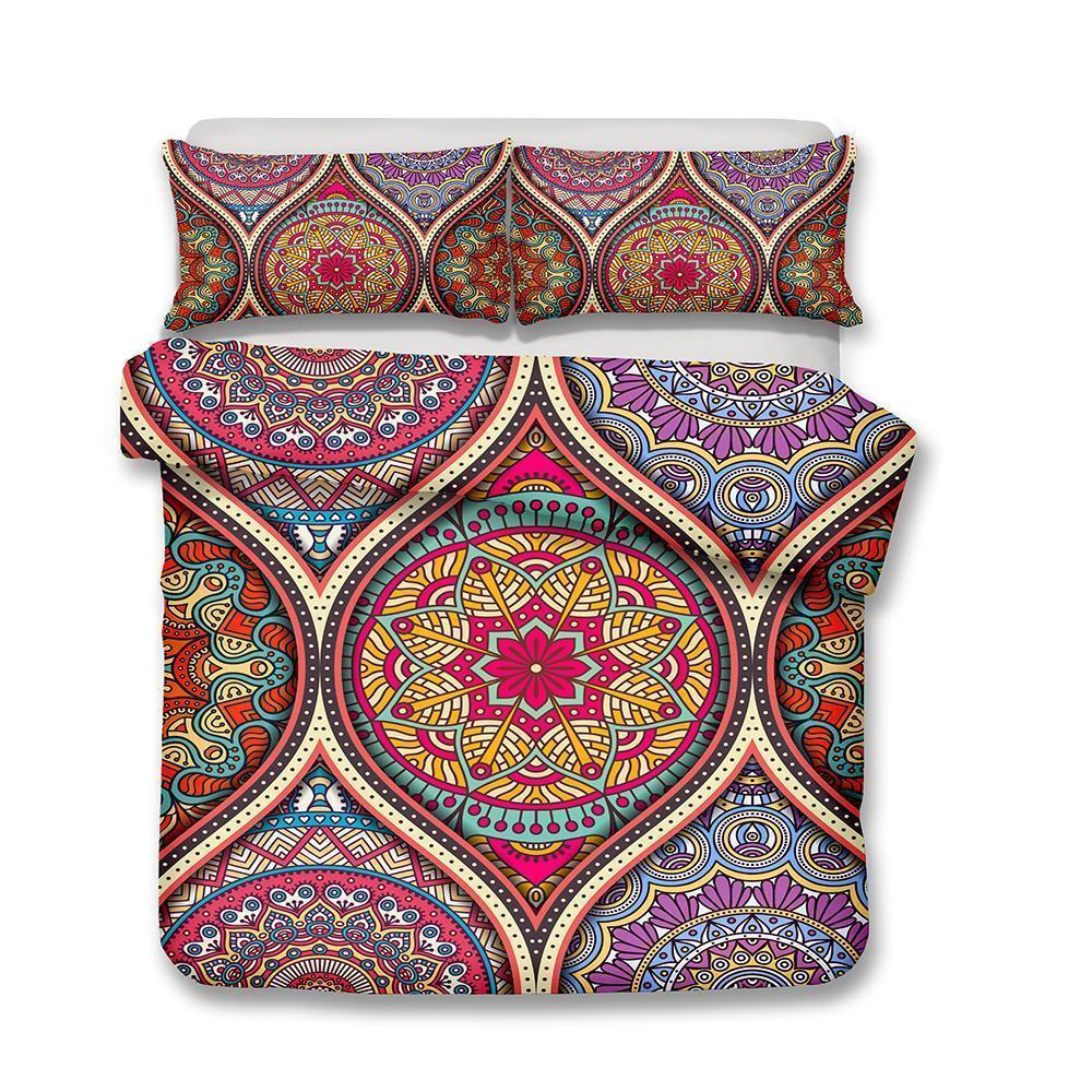 Home Decor Design Art Print Bohemia Theme Bohemian Boho 3D Customized Duvet Cover Bedding Set