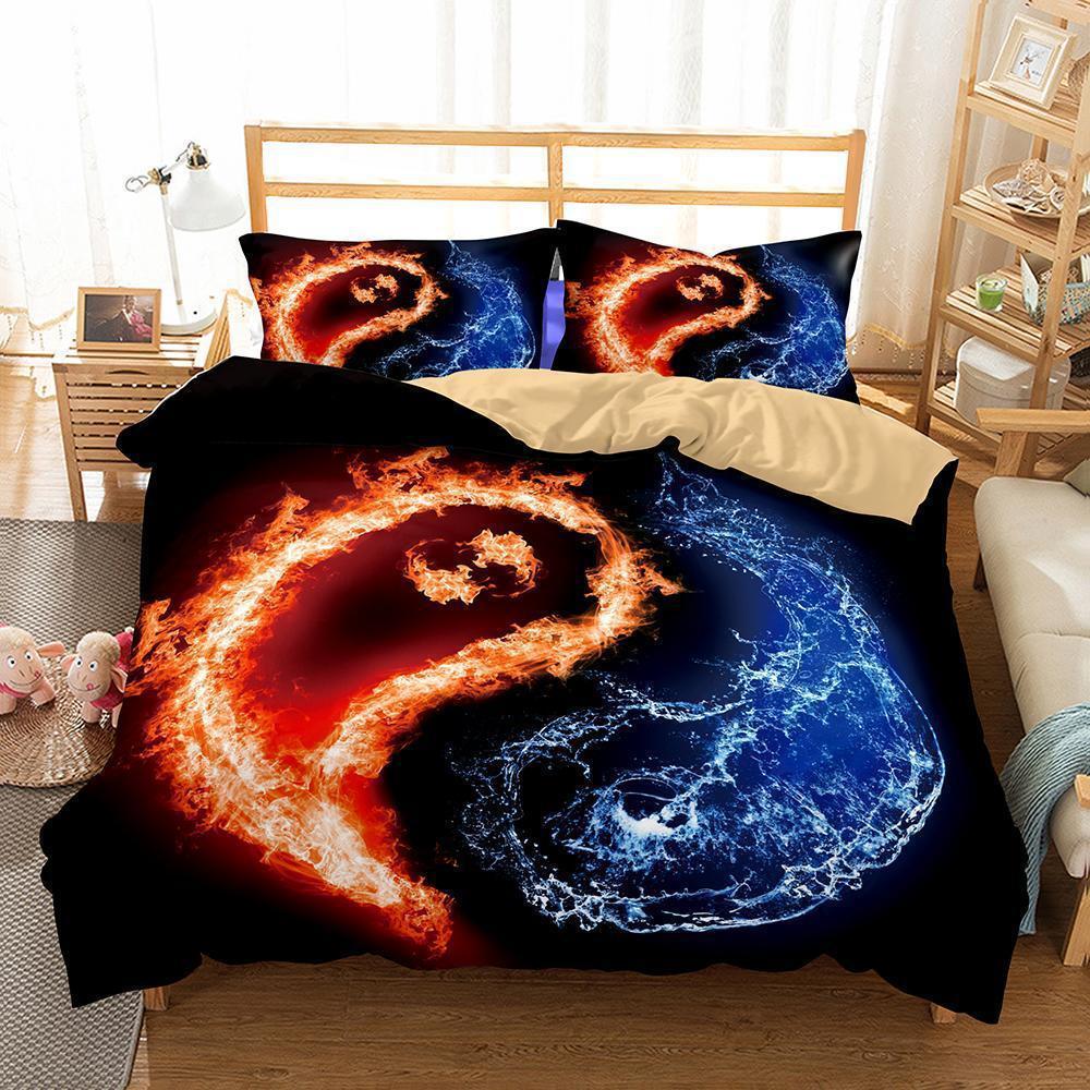 Home Decor Yin And Yang Tai Chi Theme Quilt Covers 3D Customized Duvet Cover Bedding Set