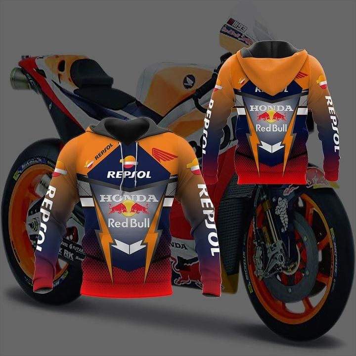 Honda red bull repsol for fan 3D Hoodie
