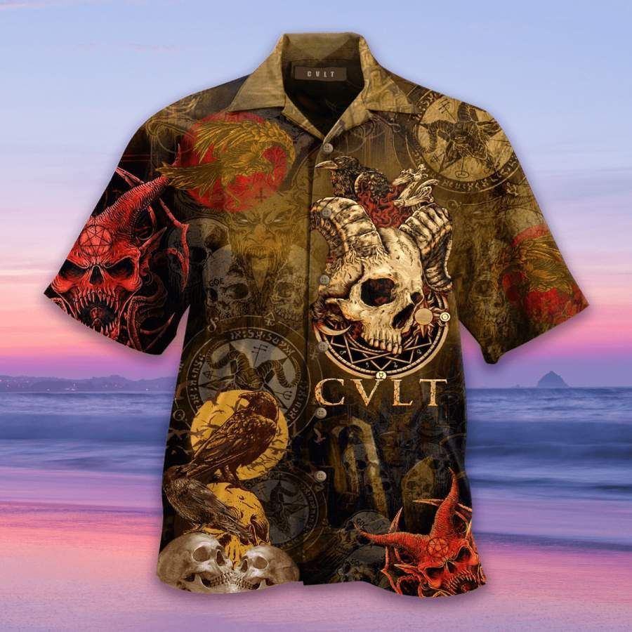 Honor Satan Hawaiian Aloha Aloha Shirts Hawaiian Beach