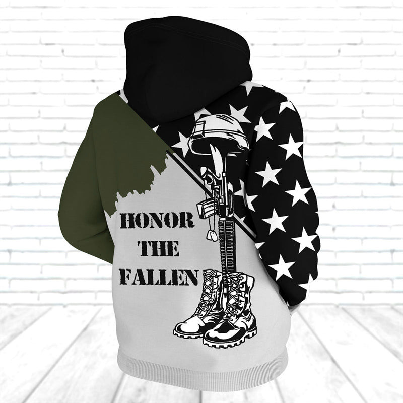 Honor The Fallen Us Army Hoodie