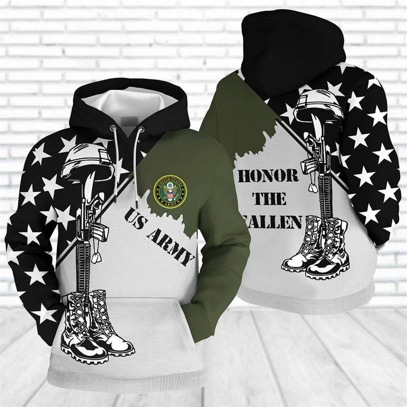 Honor The Fallen Us Army Hoodie