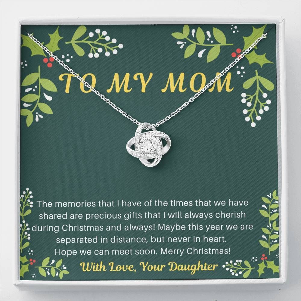 Hope We Can Meet Son Love Knot Necklace Daughter Gift For Mom