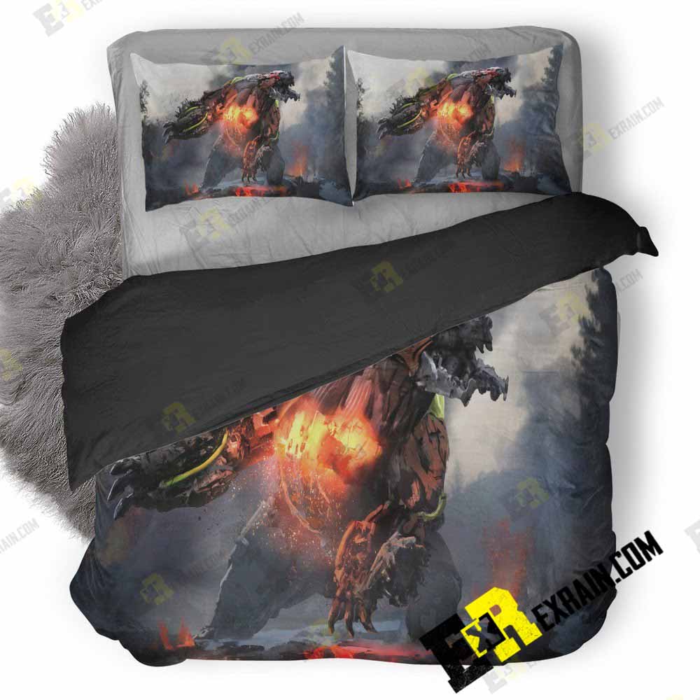 Horizon Zero Dawn The Frozen Wilds Fireclaw Ap 3D Customized Duvet Cover Bedding Set
