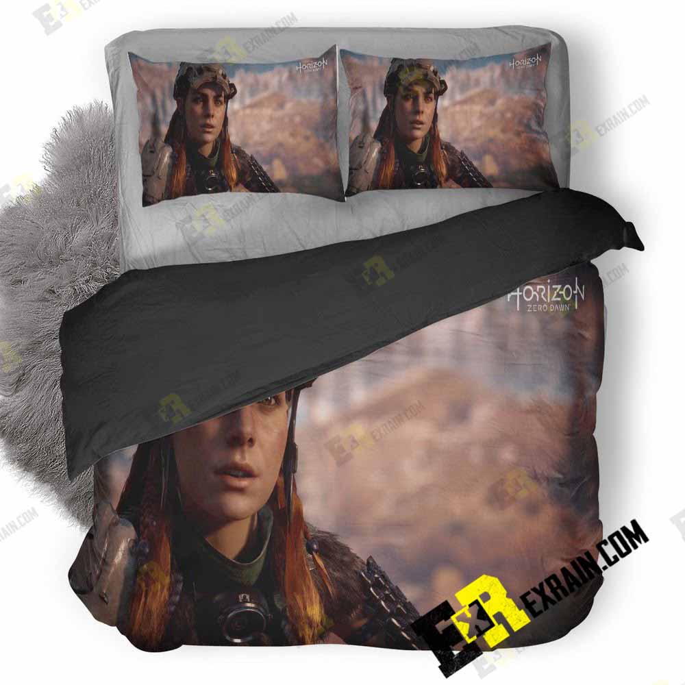 Horizon Zero Dawn Video Game Ou 3D Customized Duvet Cover Bedding Set