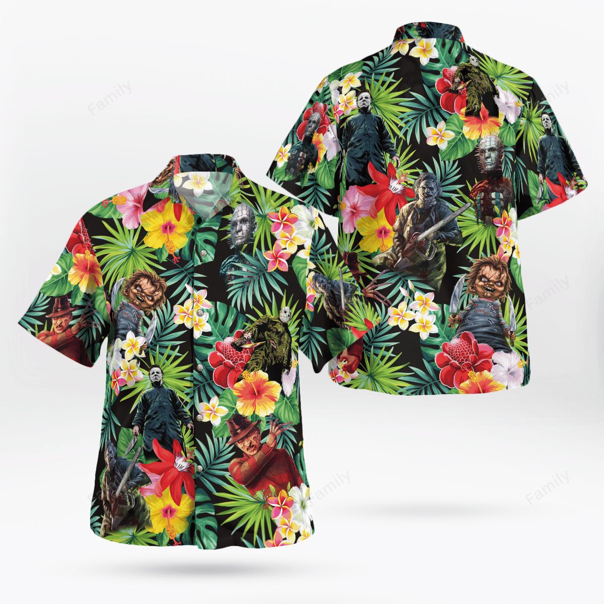 Horror Characters Fashion Hawaiian Shirt