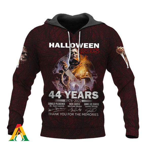 Horror Michael Myers Halloween Ends 44 Years Hoodie