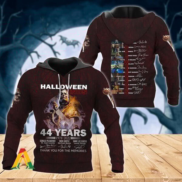 Horror Michael Myers Halloween Ends 44 Years Hoodie
