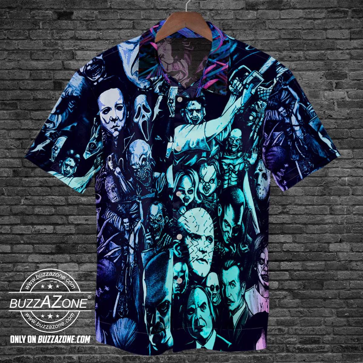 Horror Movie Character Hawaiian Shirt Funny Halloween Idea – Bt