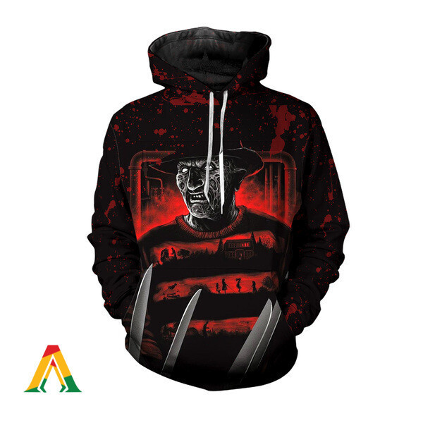 Horror Movie Freddy Krueger Never Sleep Again Hoodie