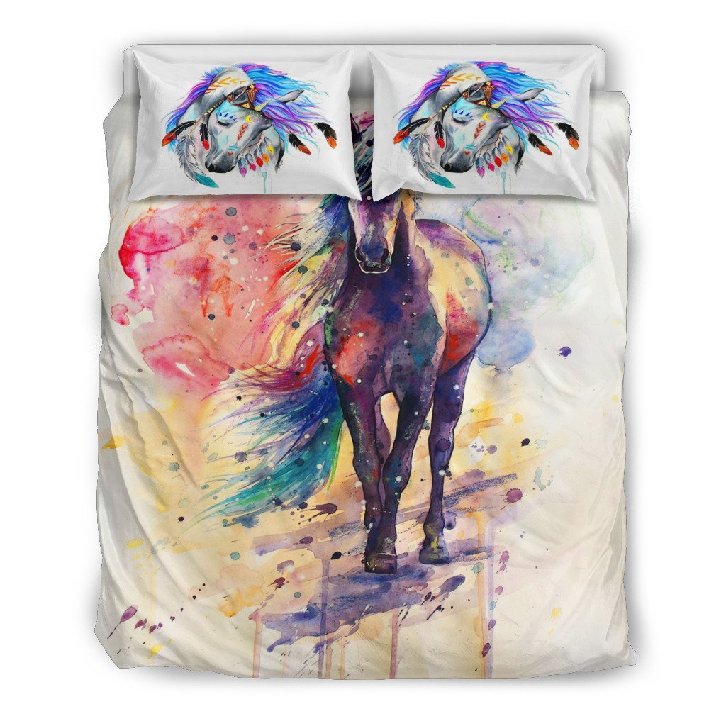 Horse 3D Customized Duvet Cover Bedding Set