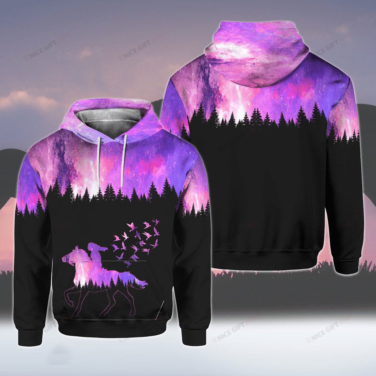 Horse 3D Hoodie Gift For Fans