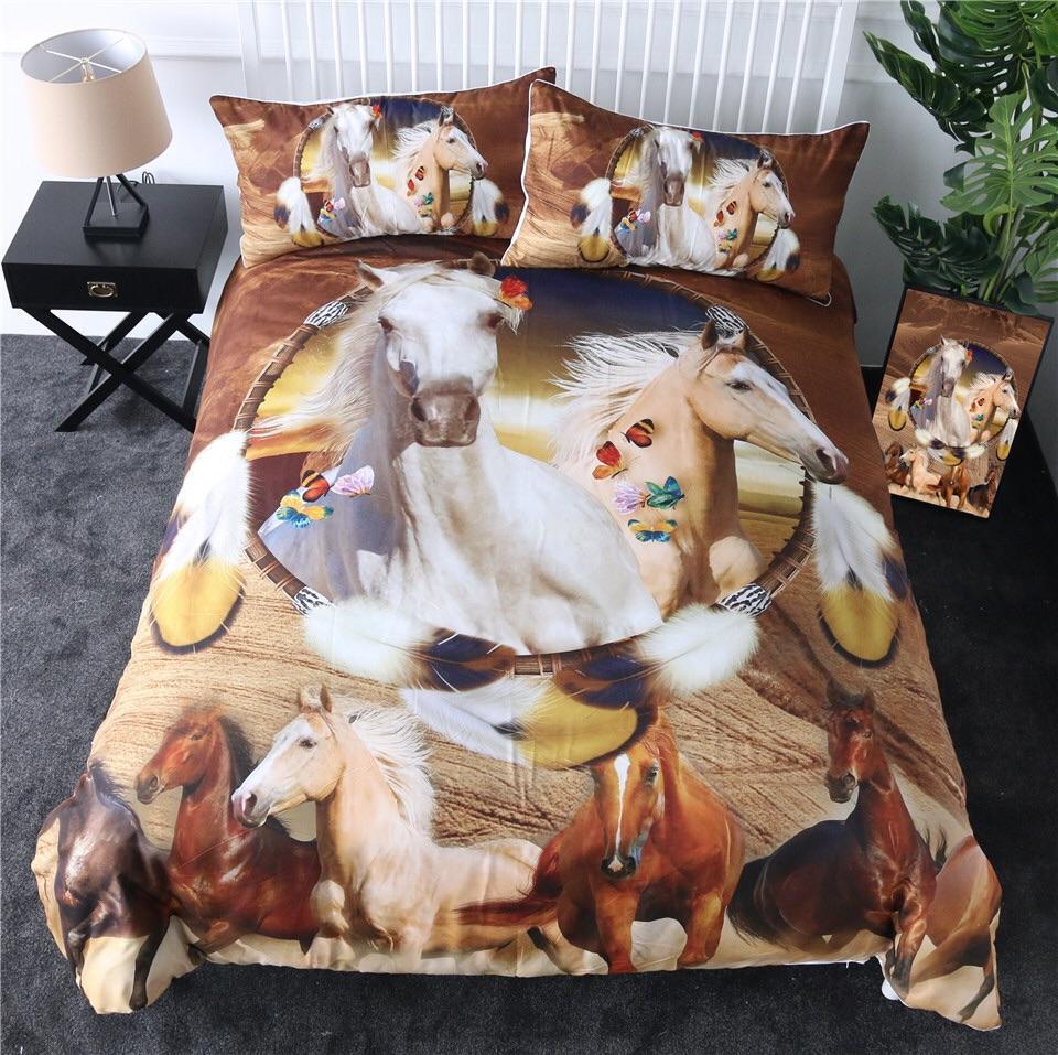 Horse Dreamcatcher 3D Customized Duvet Cover Bedding Set