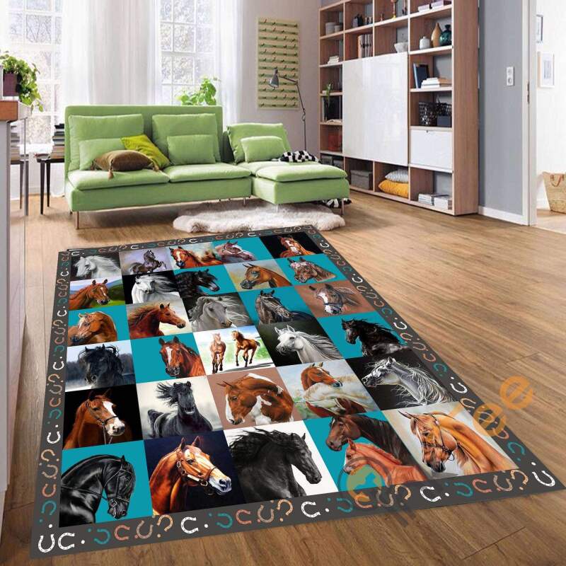 Horse Fleece Throw Lover Gift Farm Gifts Living Room Bedroom Rectangle Rug