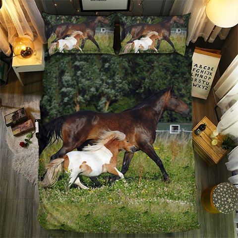 Horse Of Charissa Kollmann 023D Customized Duvet Cover Bedding Set