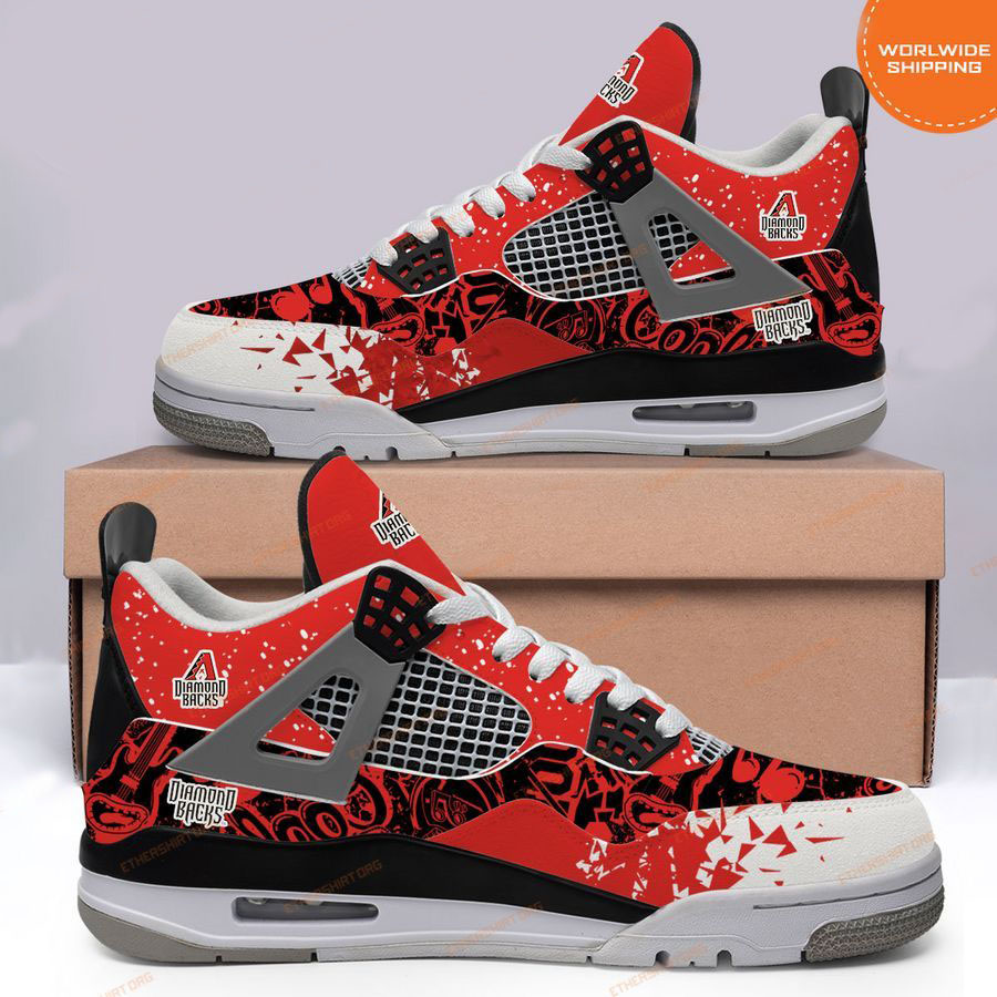 HOT Arizona Diamondbacks Air Jordan 4 Sneakers