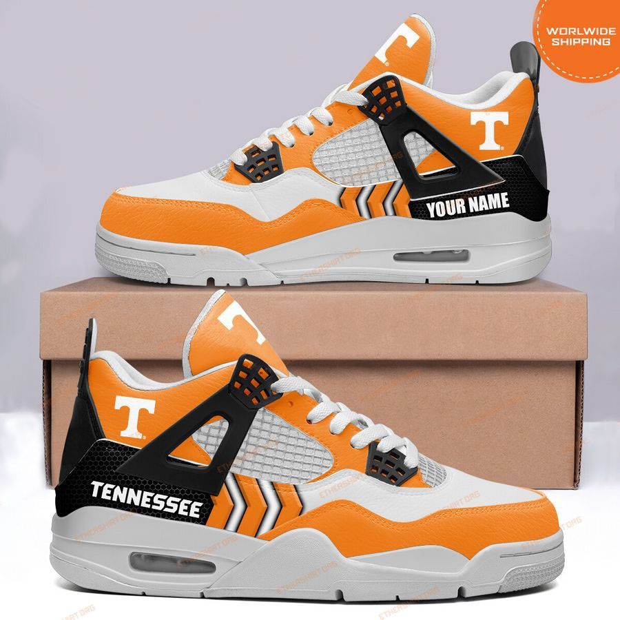 HOT Tennessee Volunteers CUSTOM NAME Air Jordan 4 Sneaker