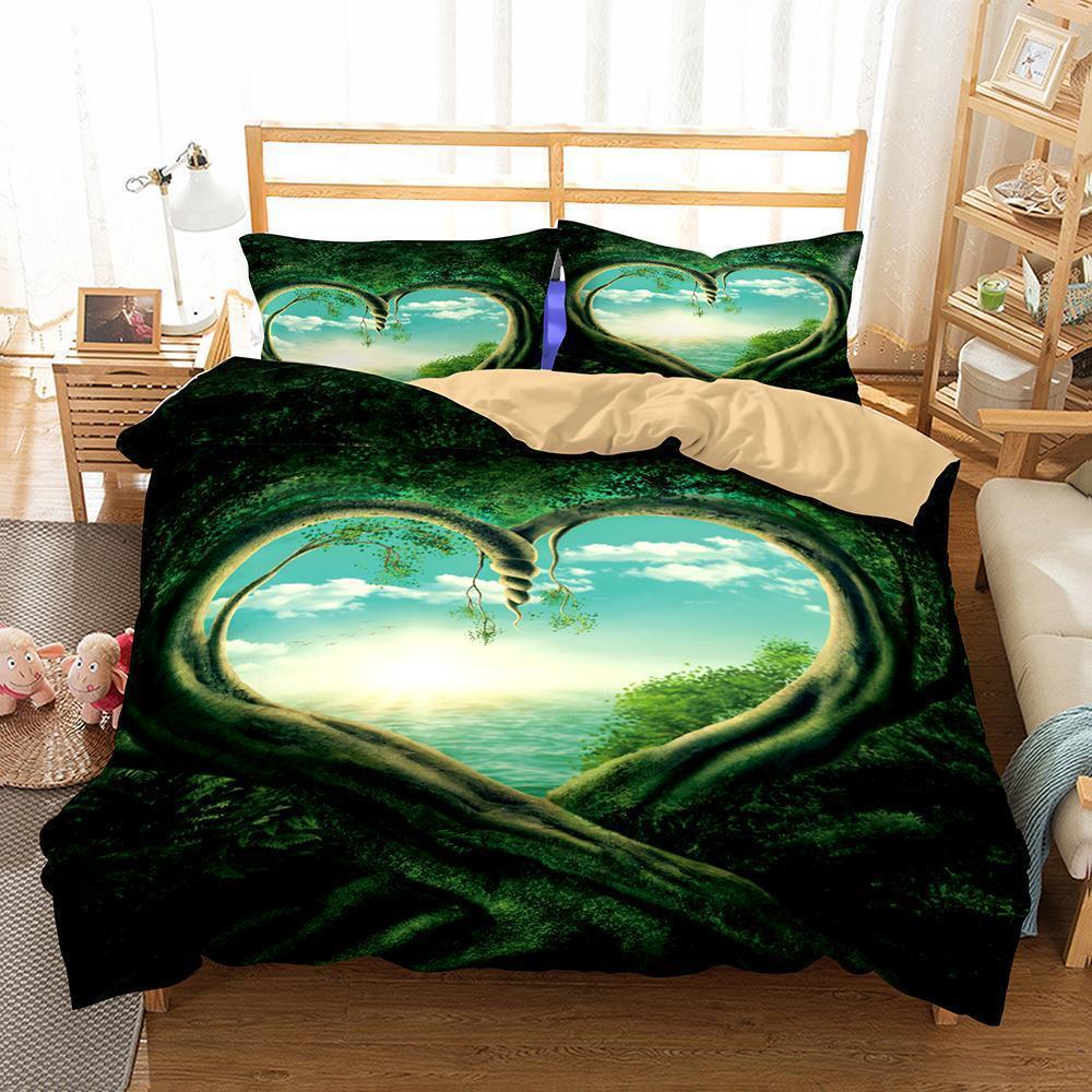 Household Items Theme Dream Forest Digital Printing Variousizess 3D Customized Duvet Cover Bedding Set