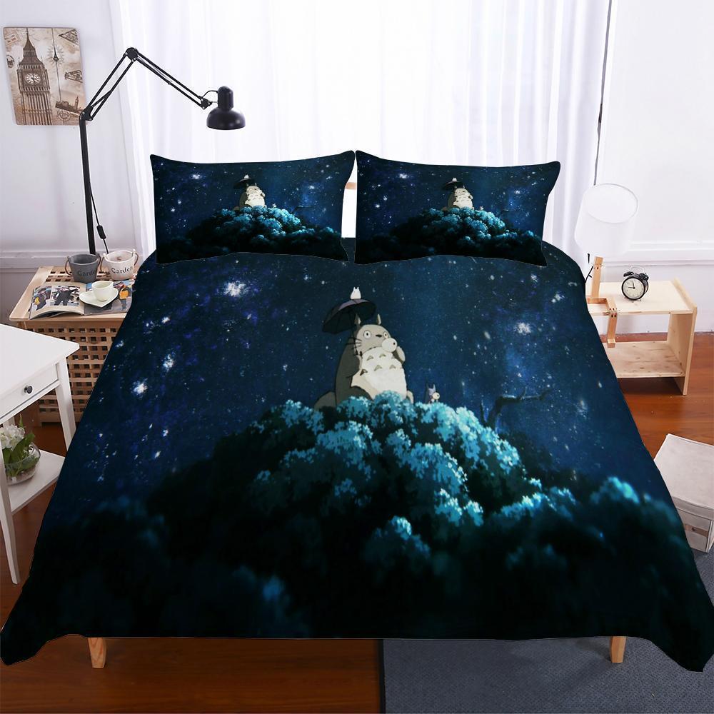 Household Products Totoro Theme Et Digital Printed 3D Customized Duvet Cover Bedding Set