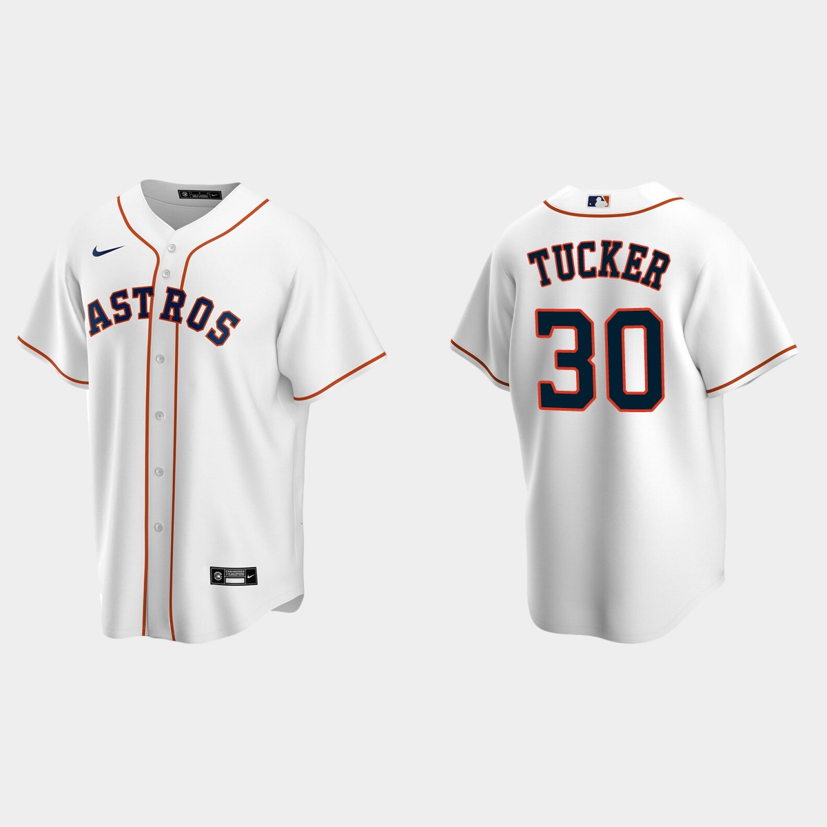 Houston Astros #30 Kyle Tucker Home Jersey - White