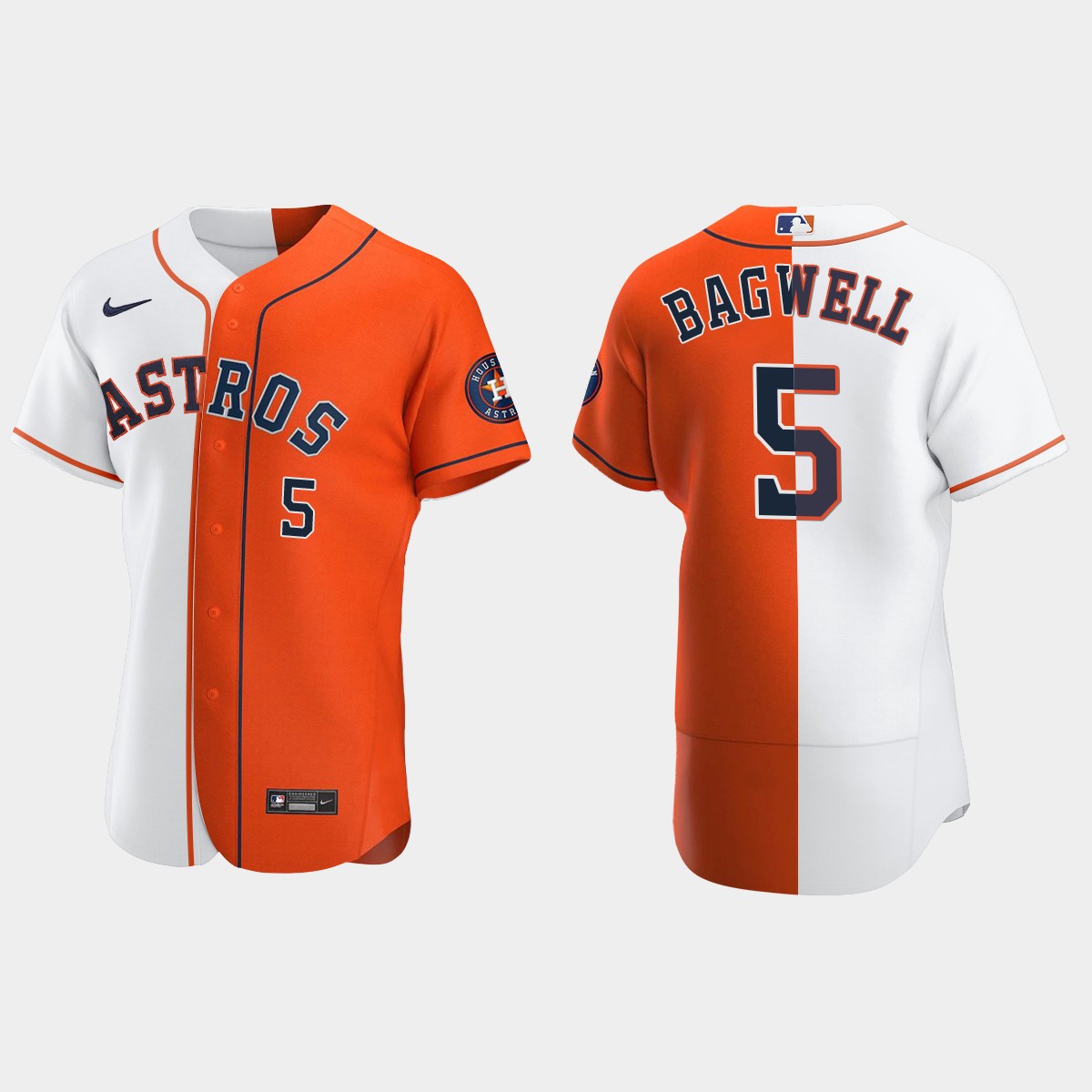 Houston Astros #5 Jeff Bagwell Jersey - Orange