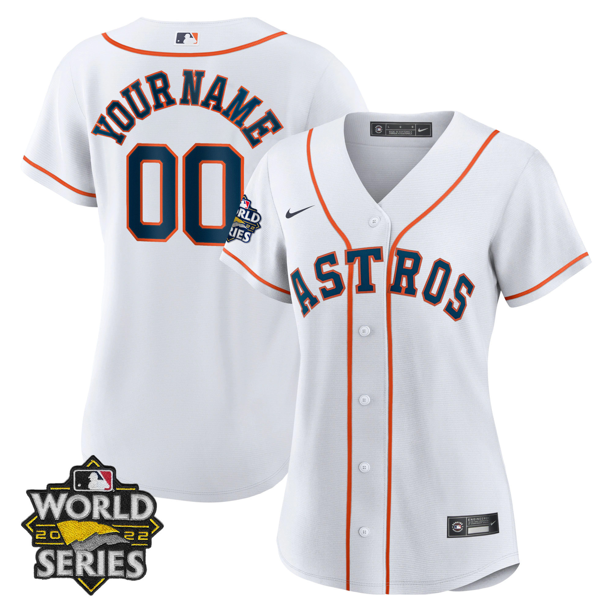 Houston Astros 2022 World Series Custom Name And Number Cool Home Jersey - All Stitched