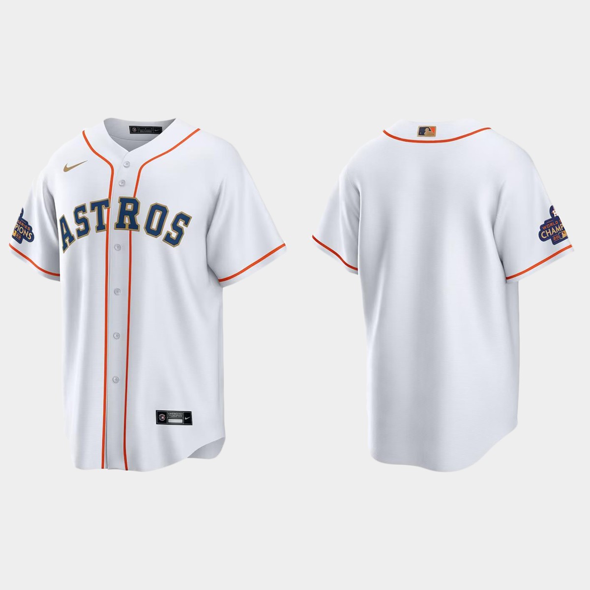 Houston Astros 2023 Gold Collection Jersey - White