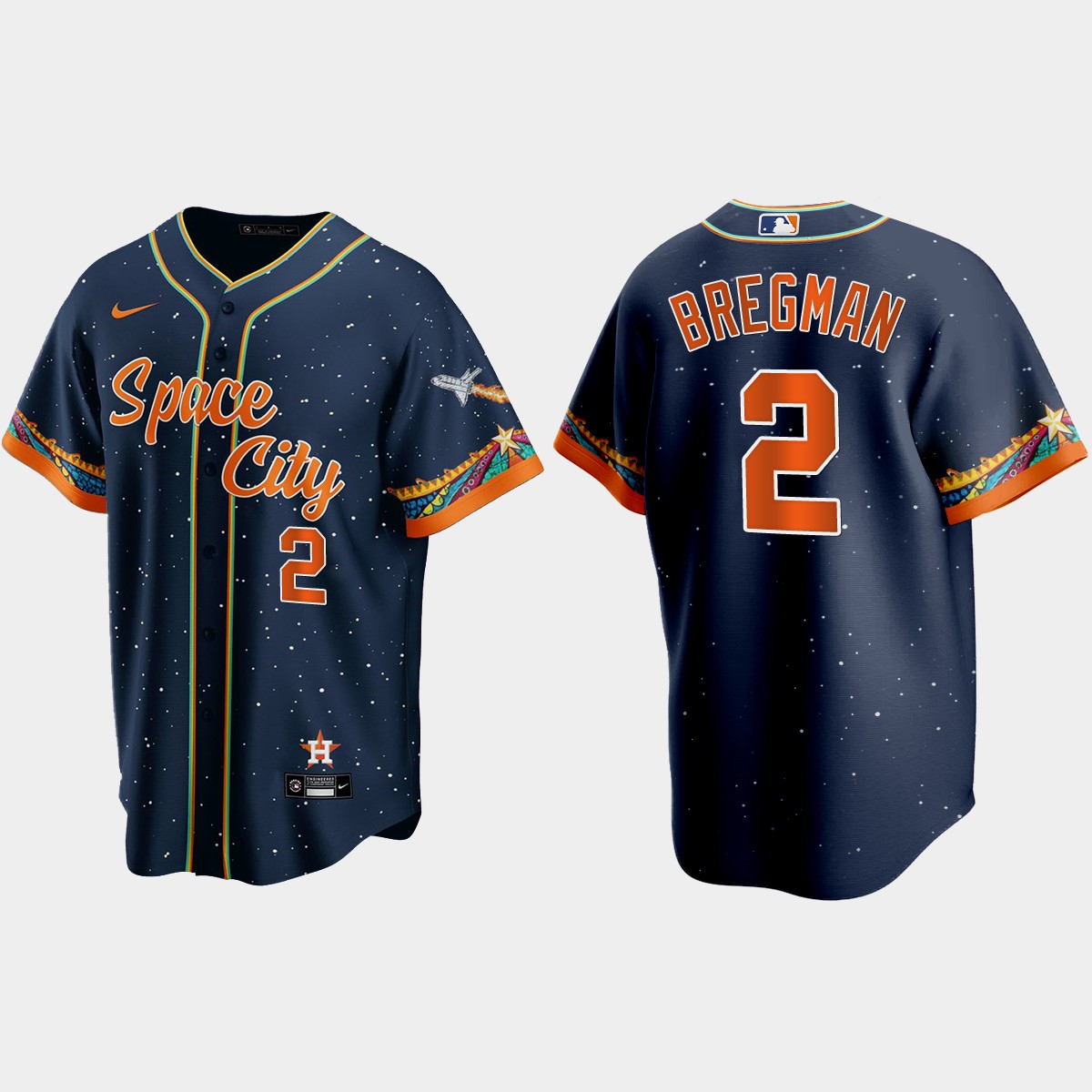 Houston Astros Alex Bregman 2021 City Connect Jersey - Navy