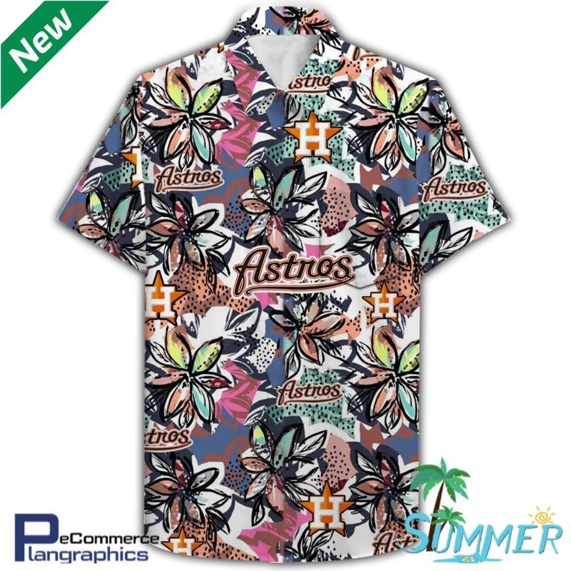 Houston Astros All Over Print Hawaiian Aloha Shirt Hawaiian Beach Shirt