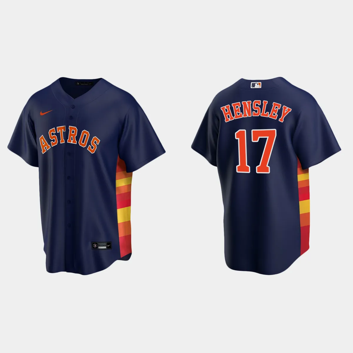 Houston Astros David Hensley Alternate Jersey - Navy