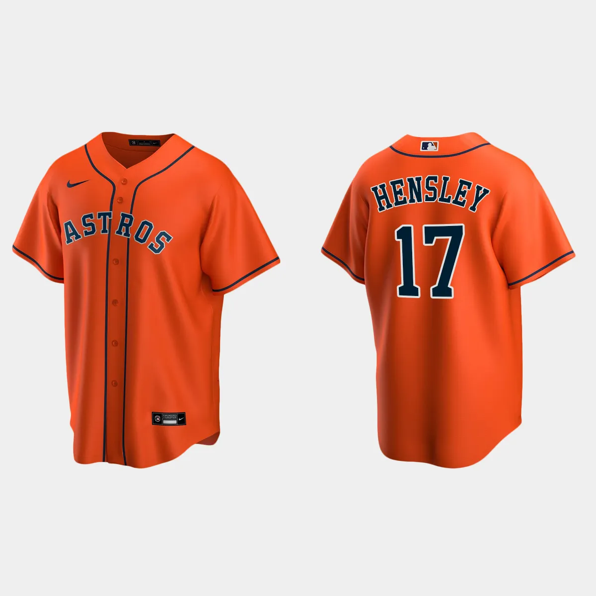 Houston Astros David Hensley Alternate Jersey - Orange