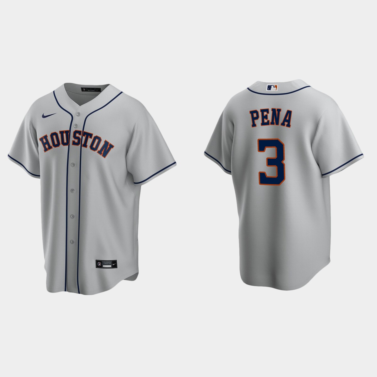 Houston Astros Jeremy Pena Road Jersey - Gray
