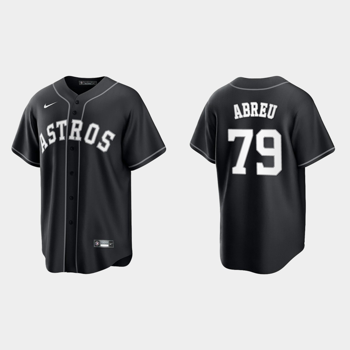 Houston Astros Jose Abreu Jersey - Black White