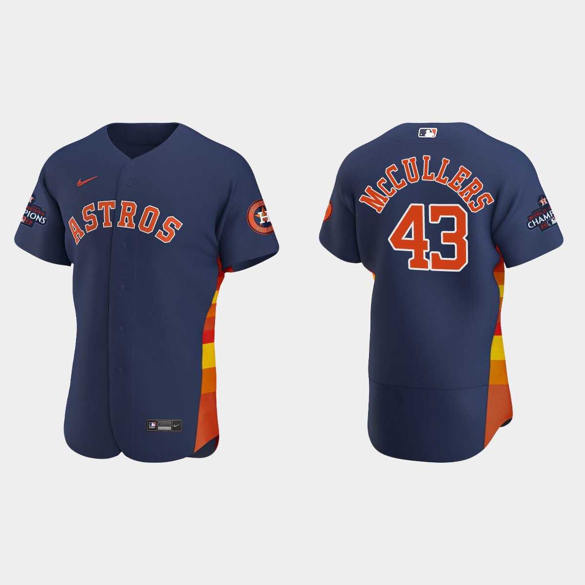 Houston Astros Lance McCullers 2022 World Series Champions Navy Jersey