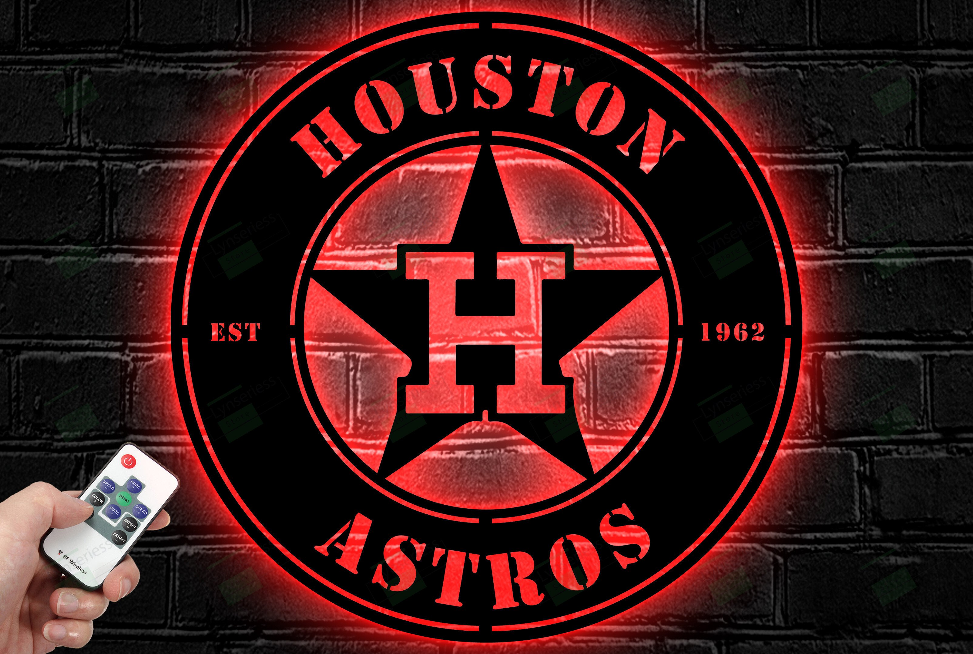 Houston Astros Metal Sign – Led Light Sign MLB