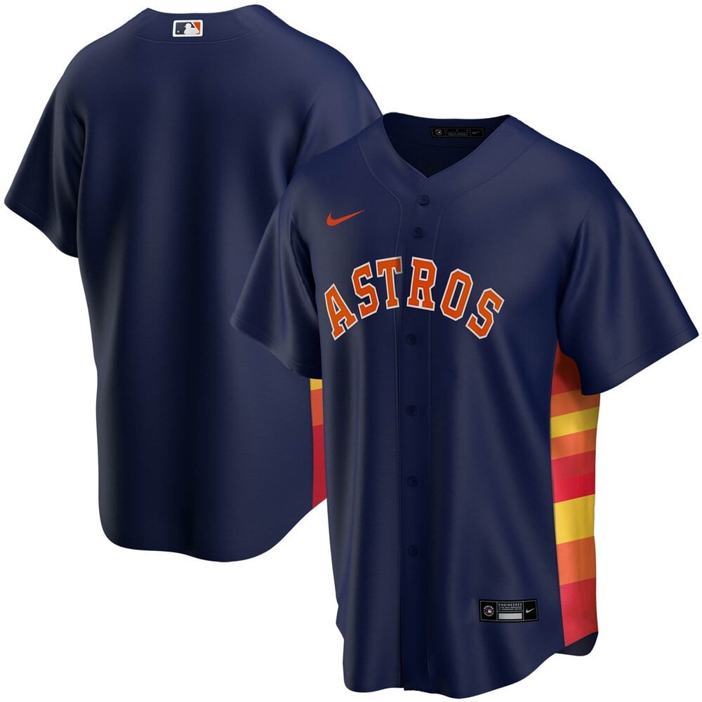 Houston Astros Nike Alternate 2020 Team Stitched Jersey – Navy Color