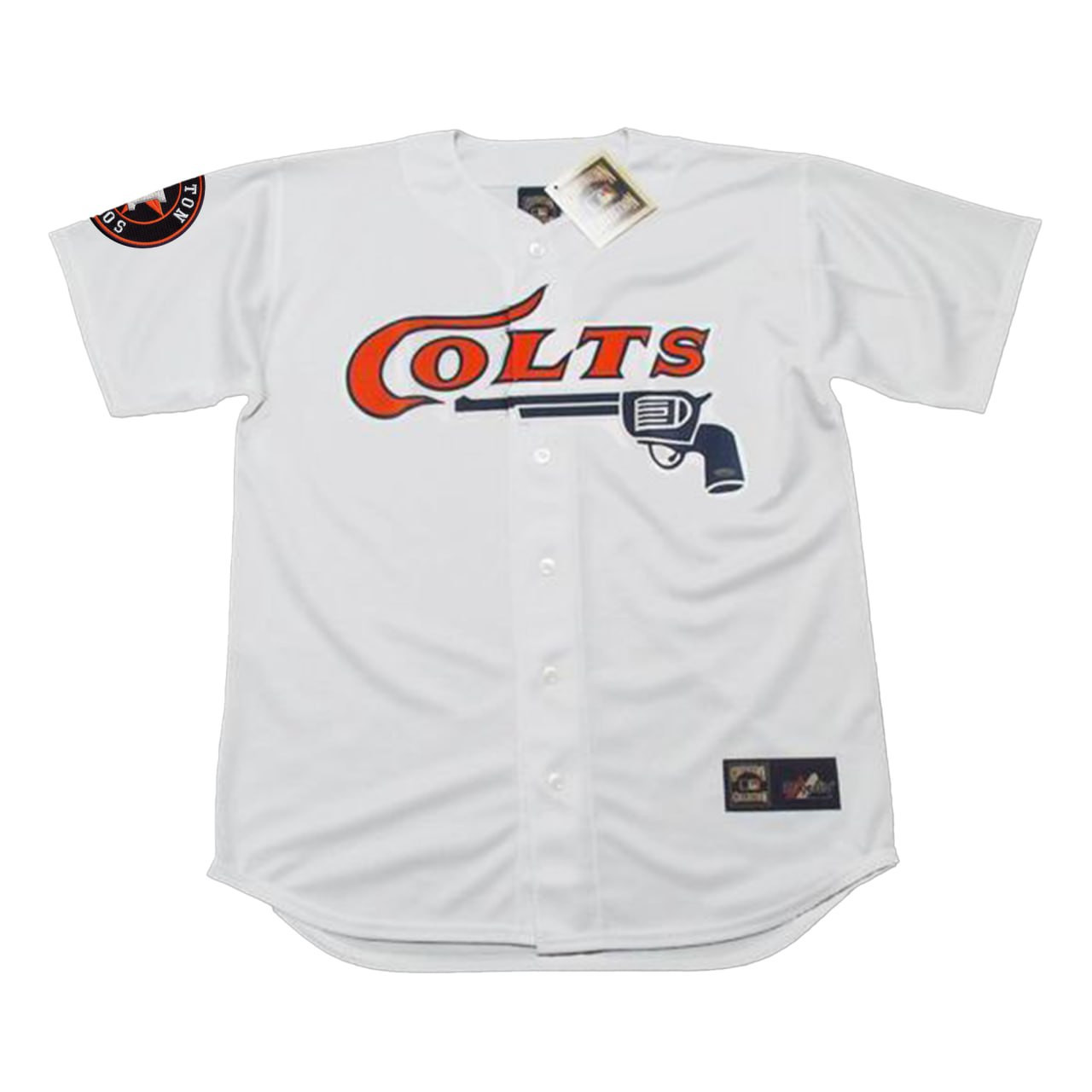 Houston Colt Baseball Throwback Custom White Men  Jersey - All Stitched