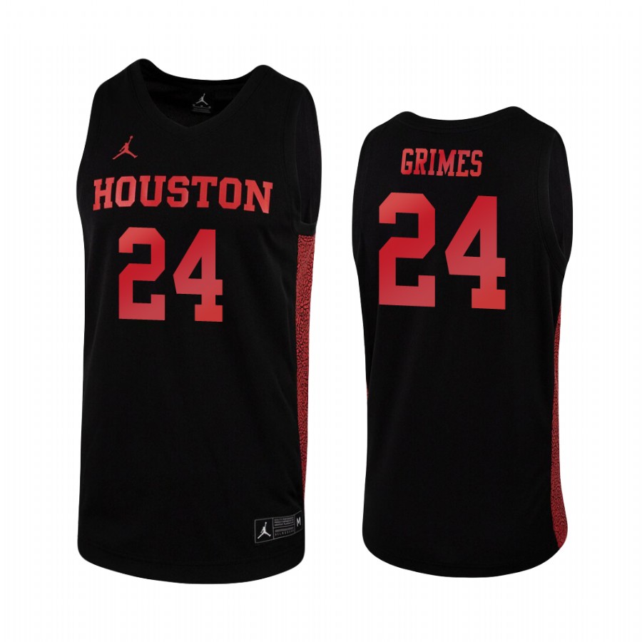 Houston Cougars Quentin Grimes Black College Jersey