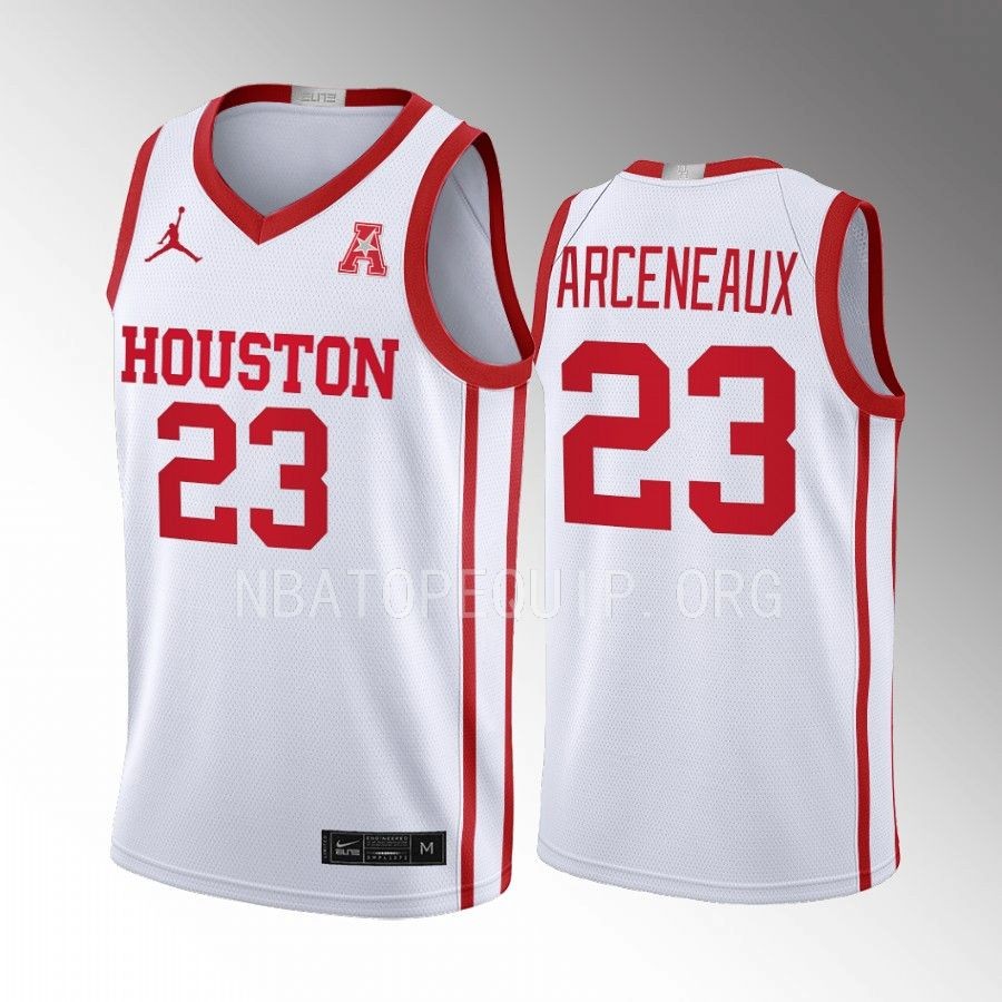 Houston Cougars Terrance Arceneaux Jersey 2022-23 Limited White Home Uniform