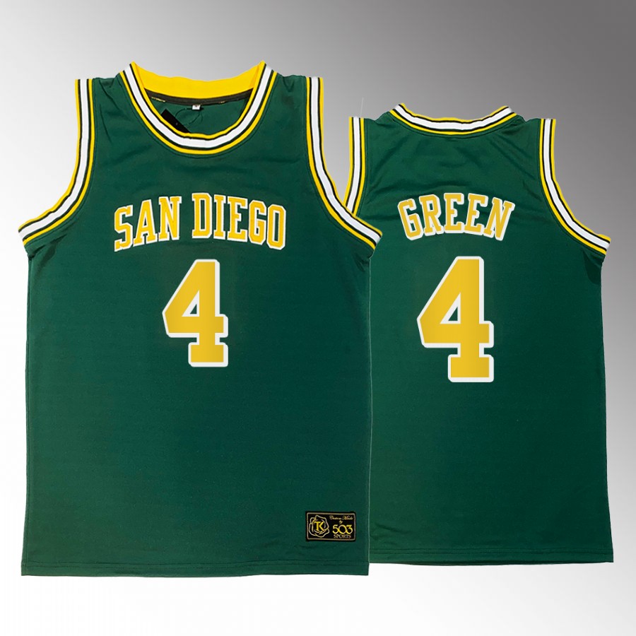 Houston Rockets Jalen Green Heritage 1996-1971 #4 Green Jersey