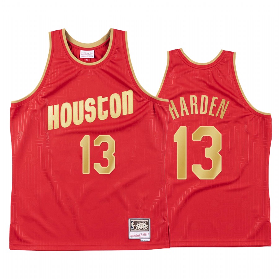 Houston Rockets James Harden 2020 CNY Red Throwback Jersey