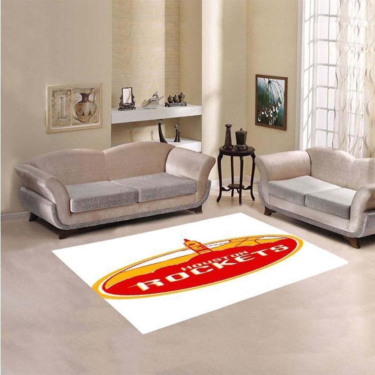 Houston Rockets Living Room Area Rectangle Rug