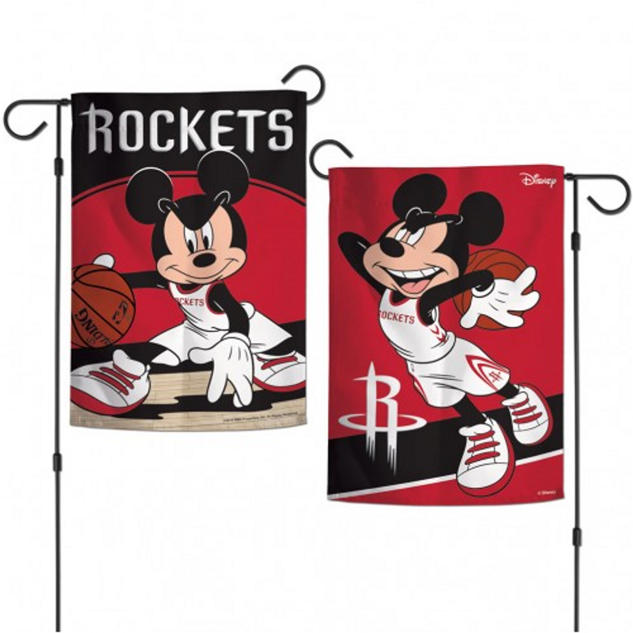 Houston Rockets Mickey Mouse Garden Flag, House Flag