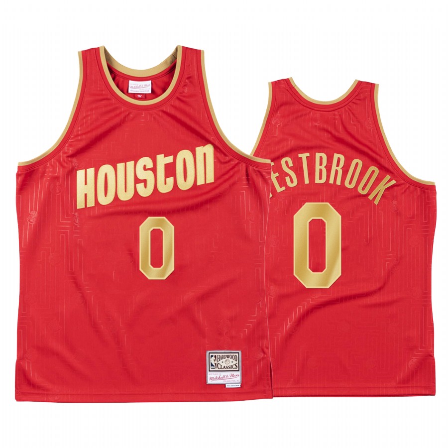 Houston Rockets Russell Westbrook 2020 CNY Red Throwback Jersey