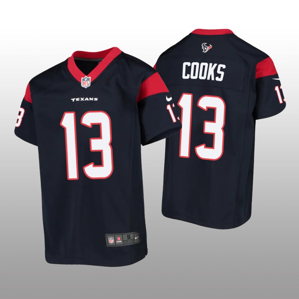 Houston Texans Brandin Cooks Navy Jersey Game - Youth